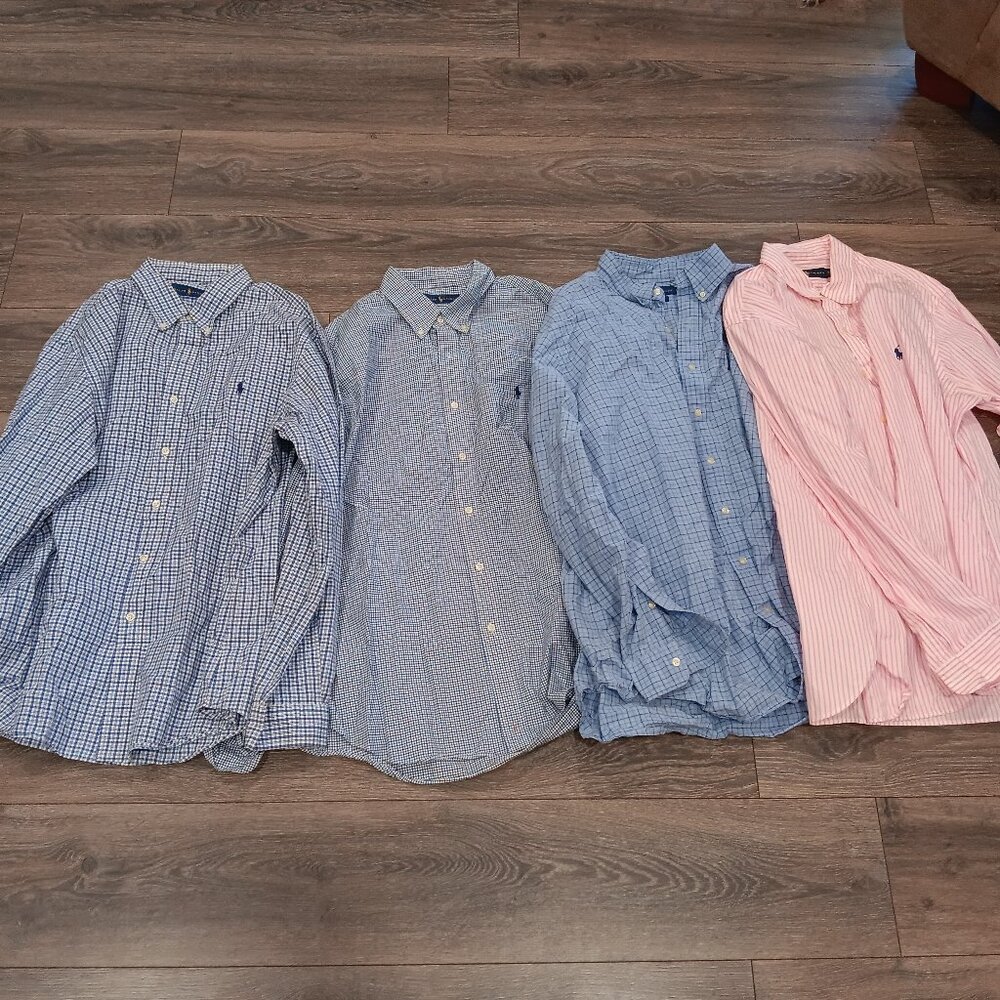 4 Ralph Lauren button up shirts bundle / Mens